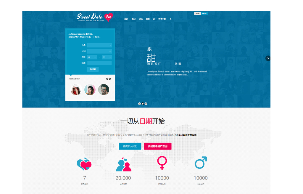 Sweet Date相亲交友社区WordPress主题带商店博客匹配功能-网站 SEO 优化技巧 - 兵兵分享兵兵分享